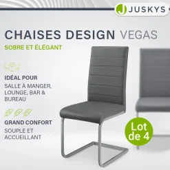 Freischwinger Stuhl Vegas mit Kunstleder
