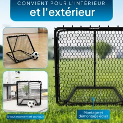 Fußball Rebounder 100 x 100 cm Power Pass