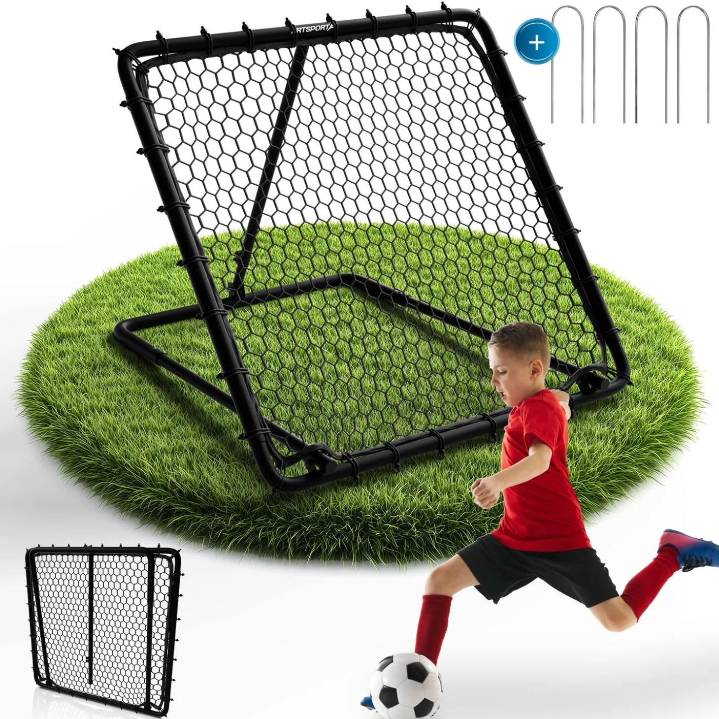 Fußball Rebounder 100 x 100 cm Power Pass