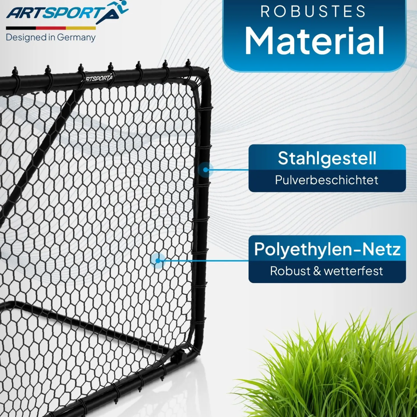 Fußball Rebounder 100 x 100 cm Power Pass