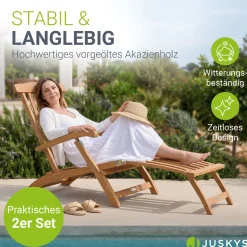 Gartenliege klappbar Evia
