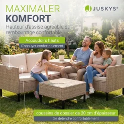 Gartenlounge für 4 Personen Santorini