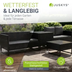 Gartenlounge für 4 Personen Santorini