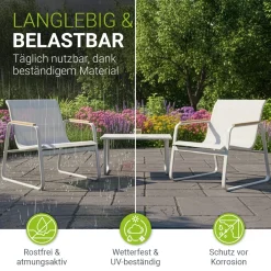 Gartenmöbelset Genua 4-teilig