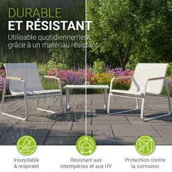 Gartenmöbelset Genua 4-teilig