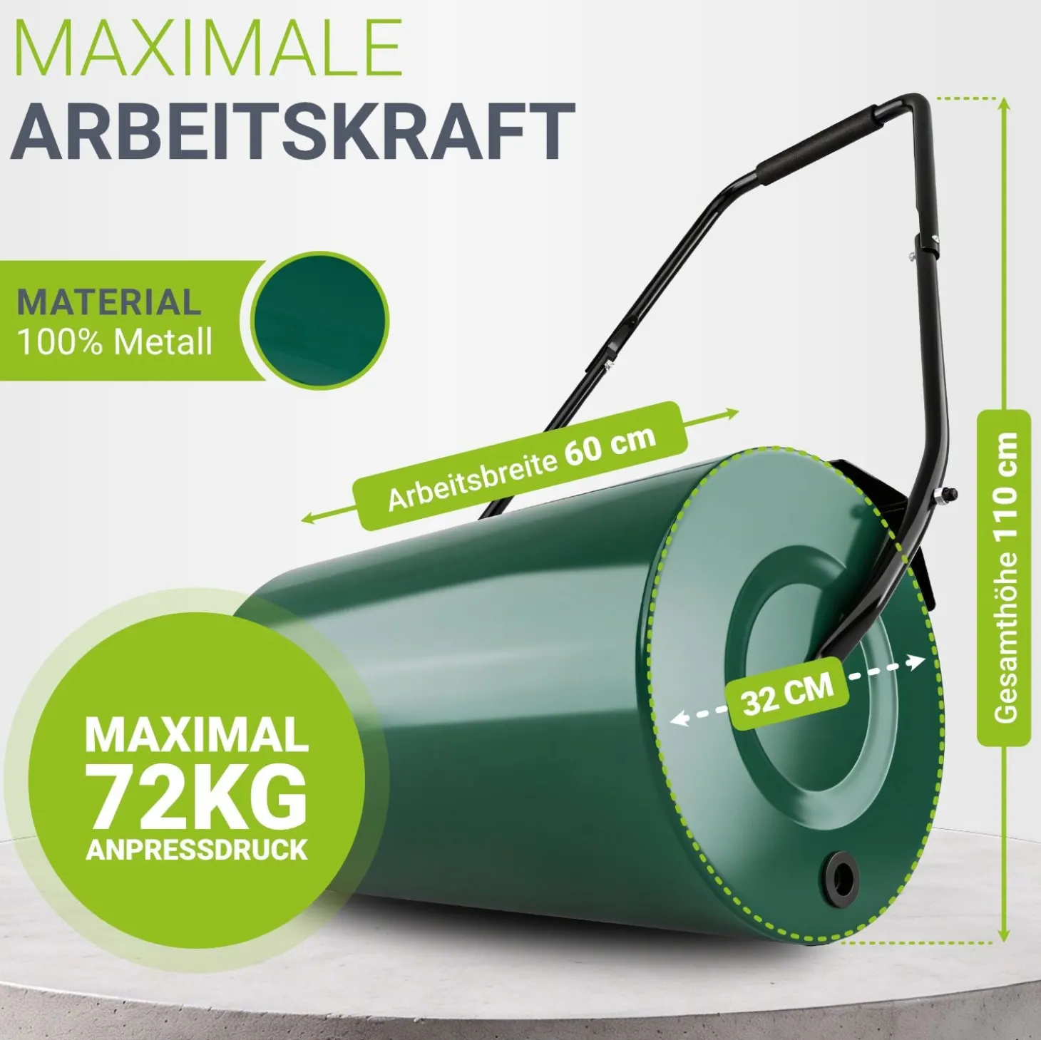 Garten Rasenwalze Fritz aus Metall