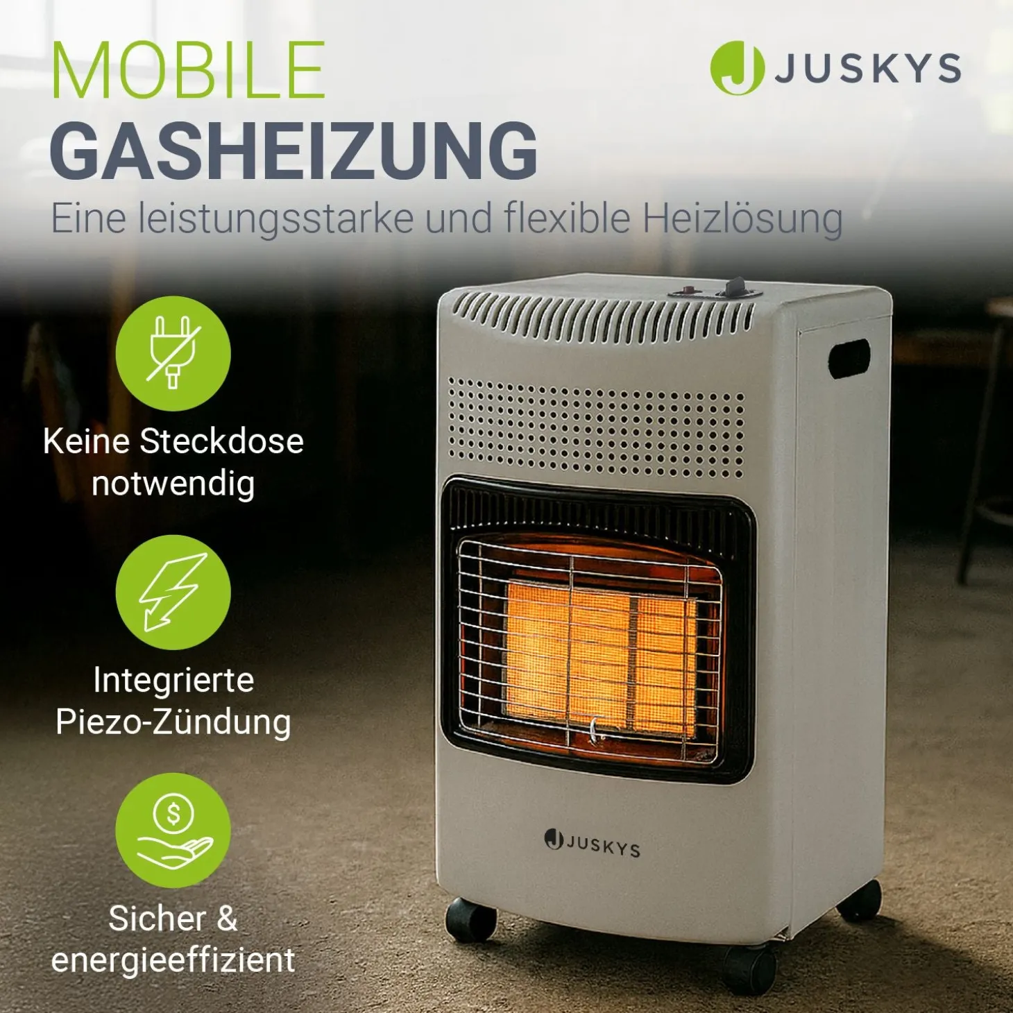 Gasheizer für Innenräume