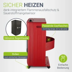 Gasheizer für Innenräume