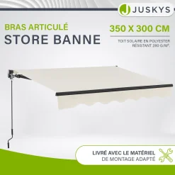 Gelenkarmmarkise mit Kurbel