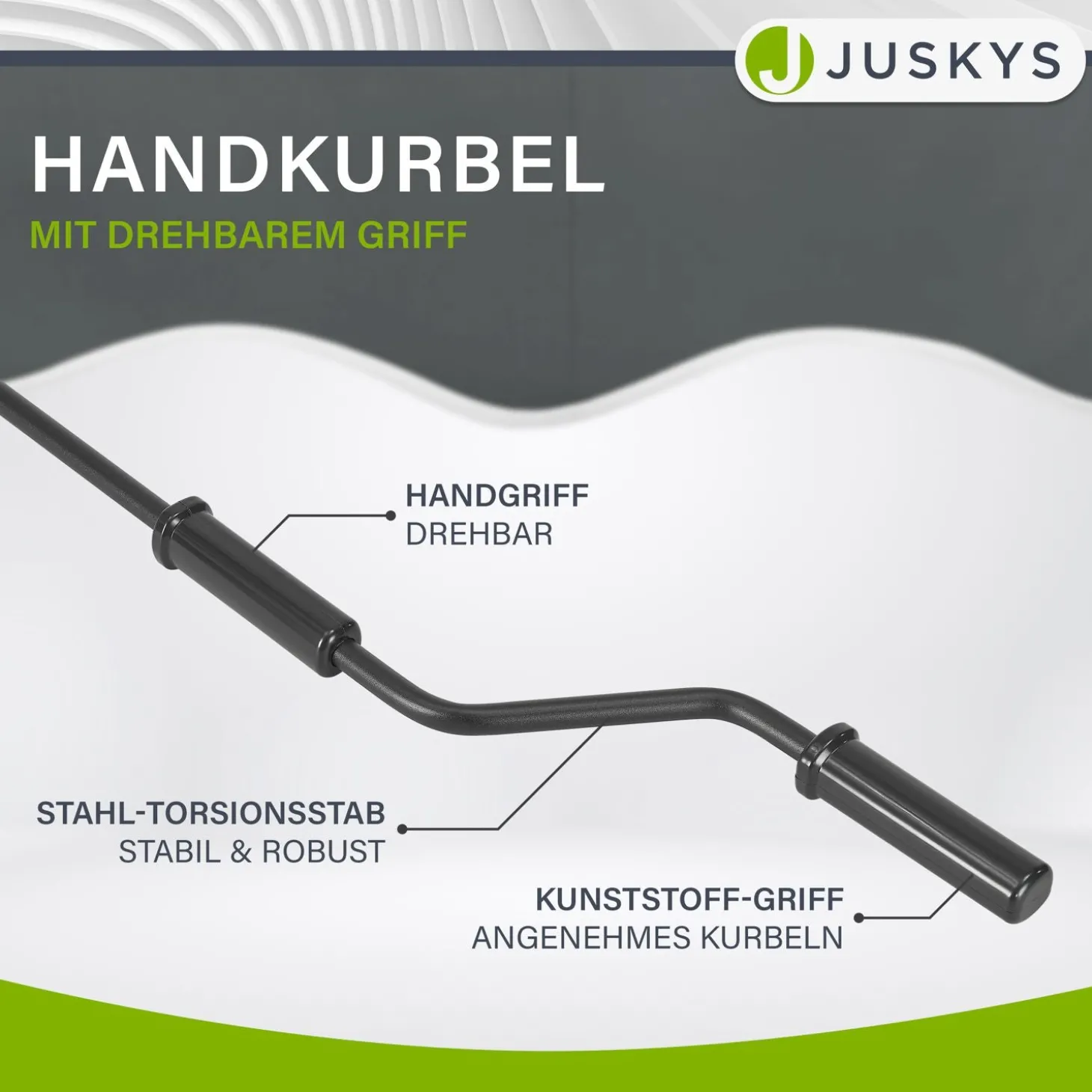 Gelenkarmmarkise mit Kurbel
