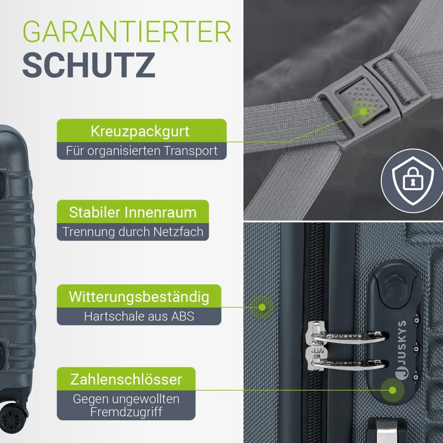 Hartschalen Kofferset Rom