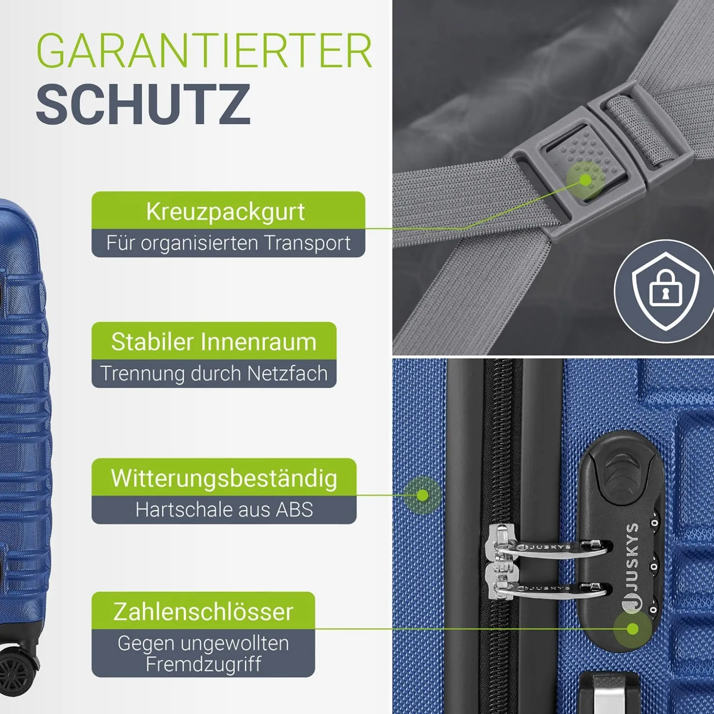 Hartschalen Kofferset Rom
