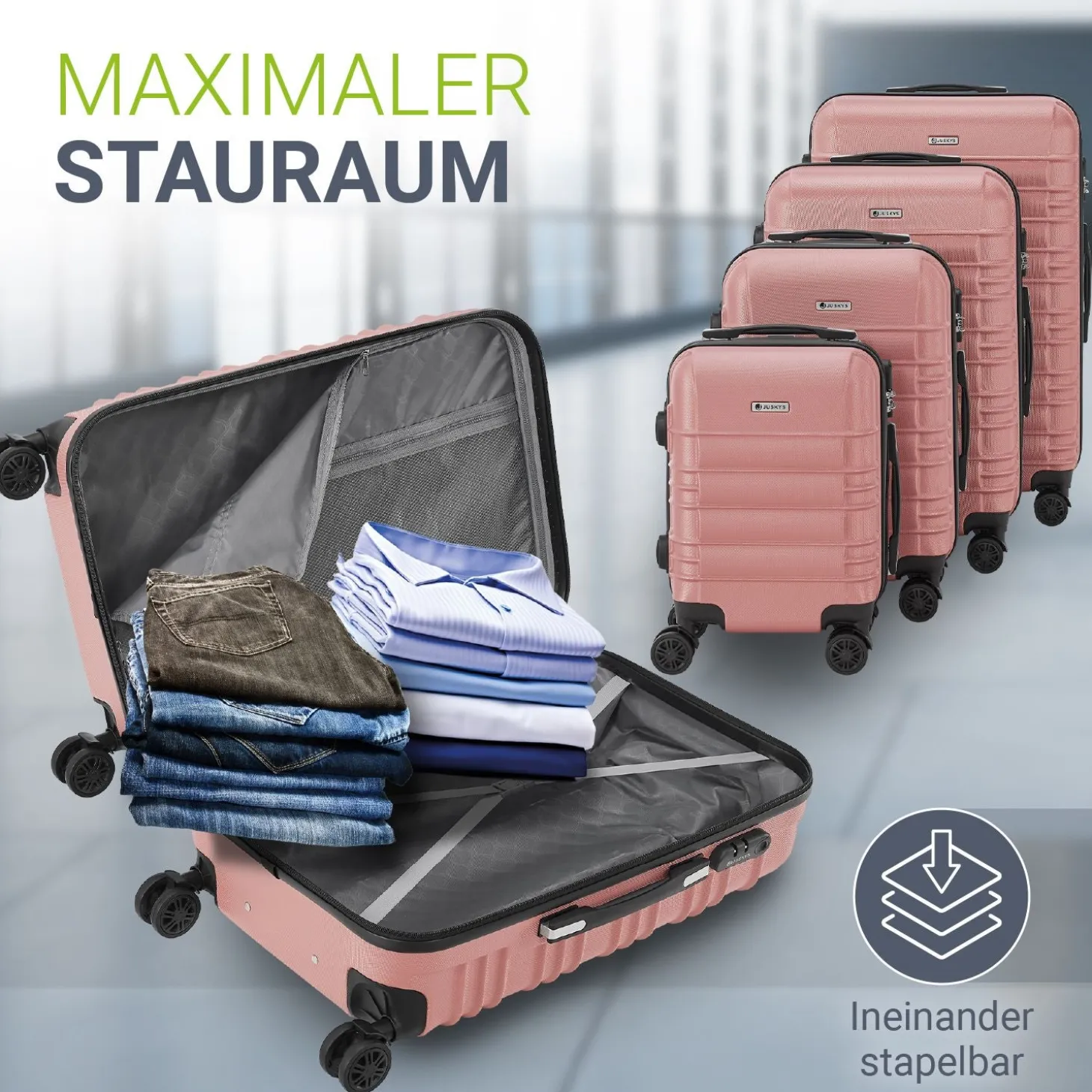 Hartschalen Kofferset Rom