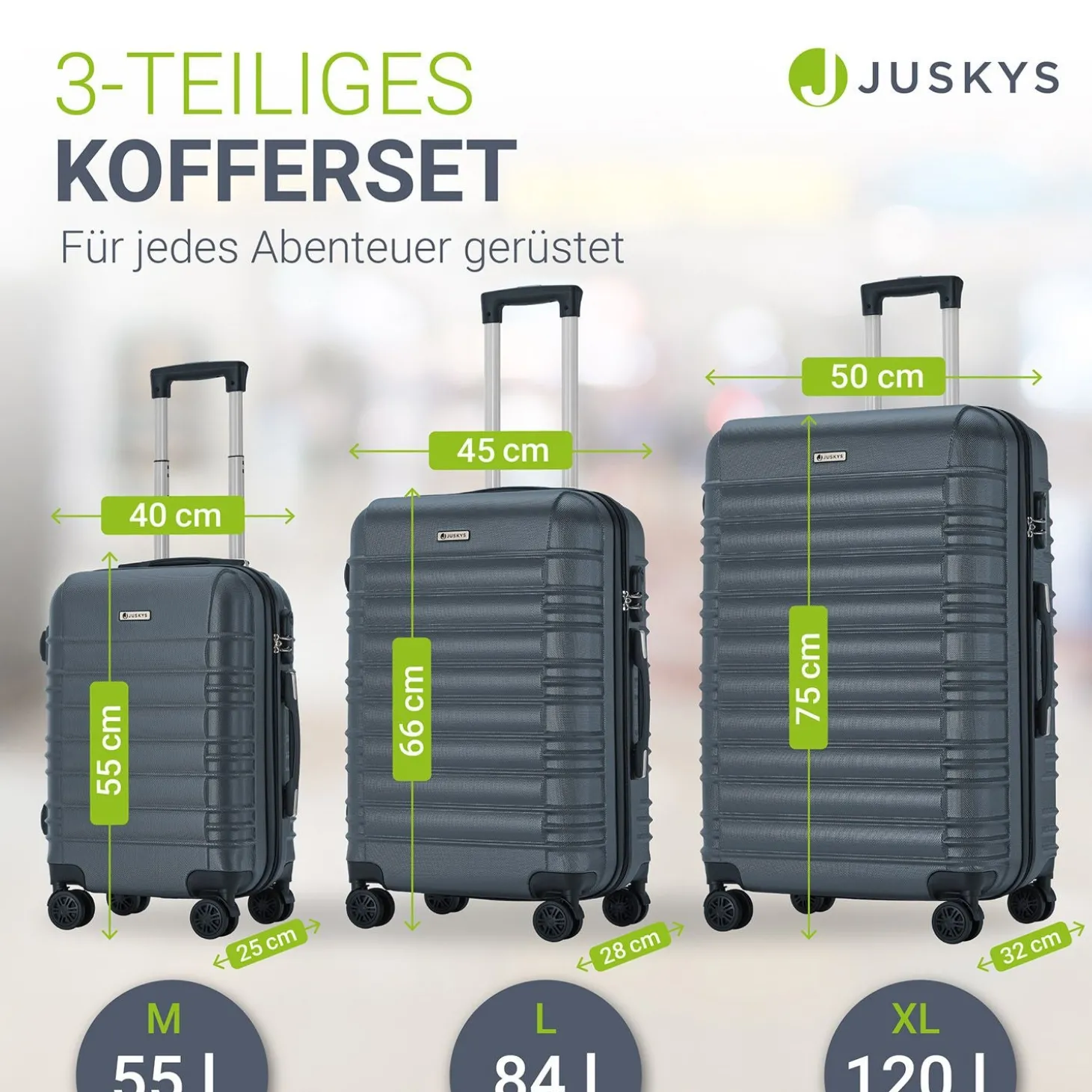 Hartschalen Kofferset Rom
