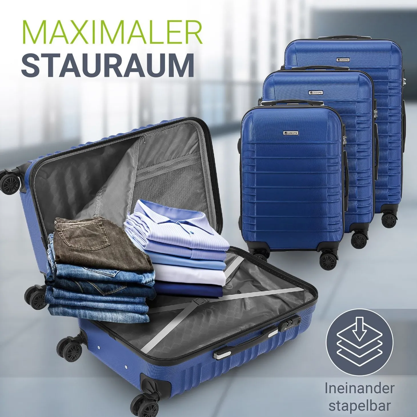 Hartschalen Kofferset Rom