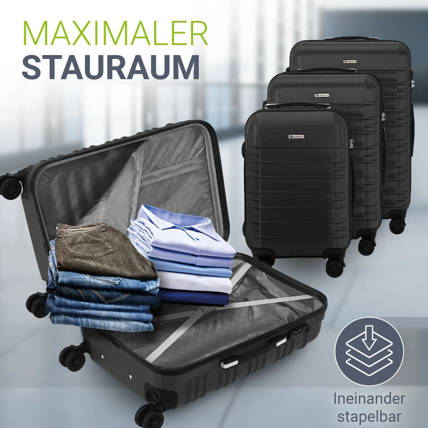 Hartschalen Kofferset Rom