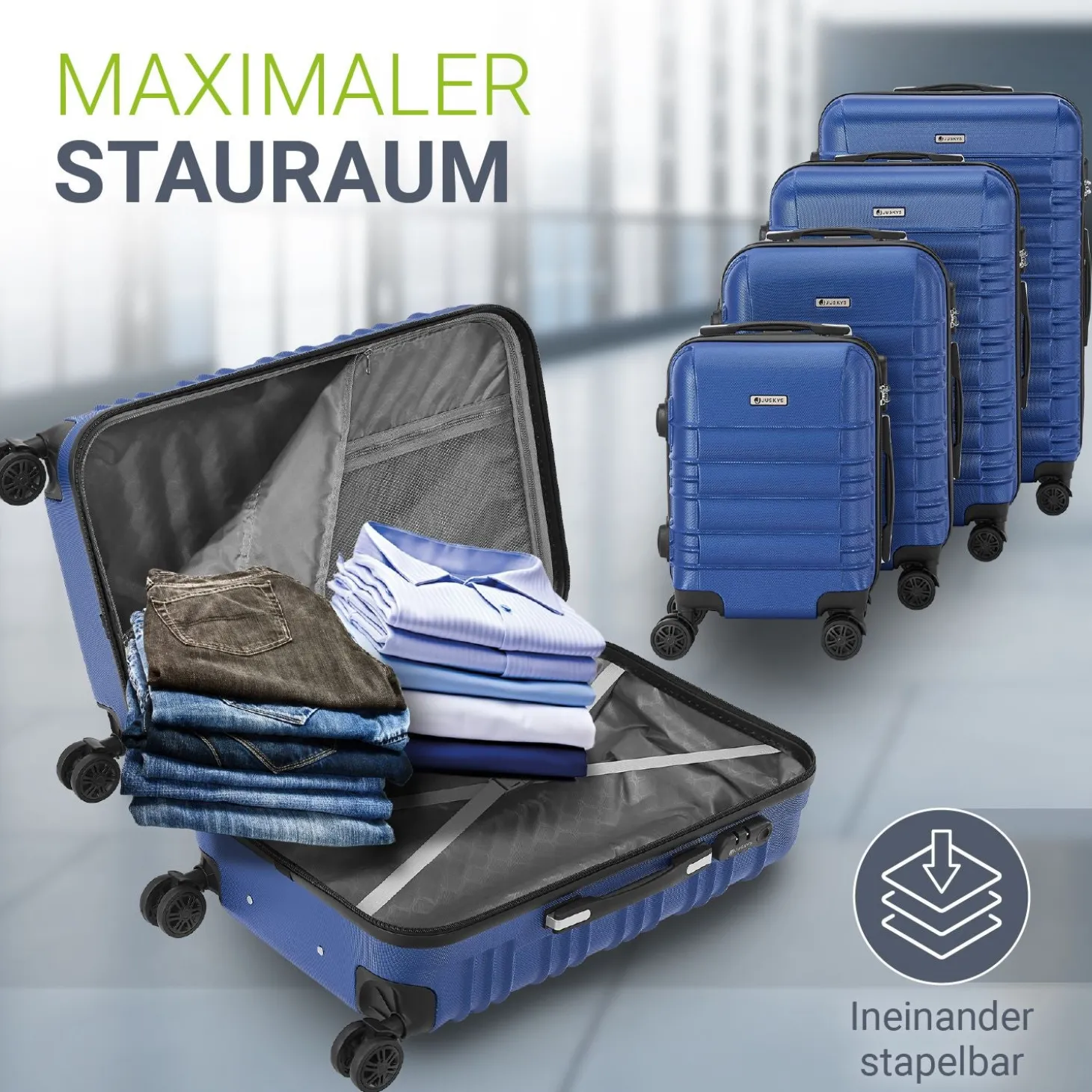 Hartschalen Kofferset Rom