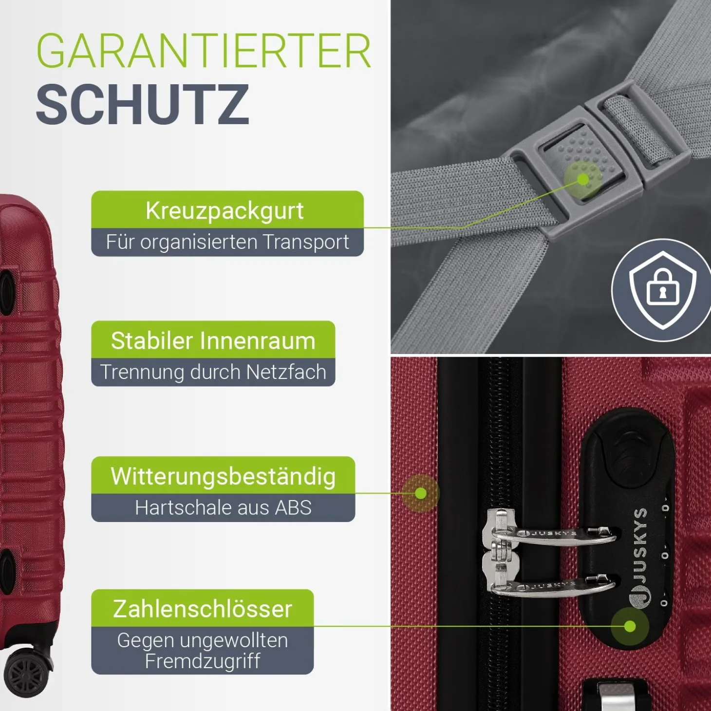 Hartschalen Kofferset Rom