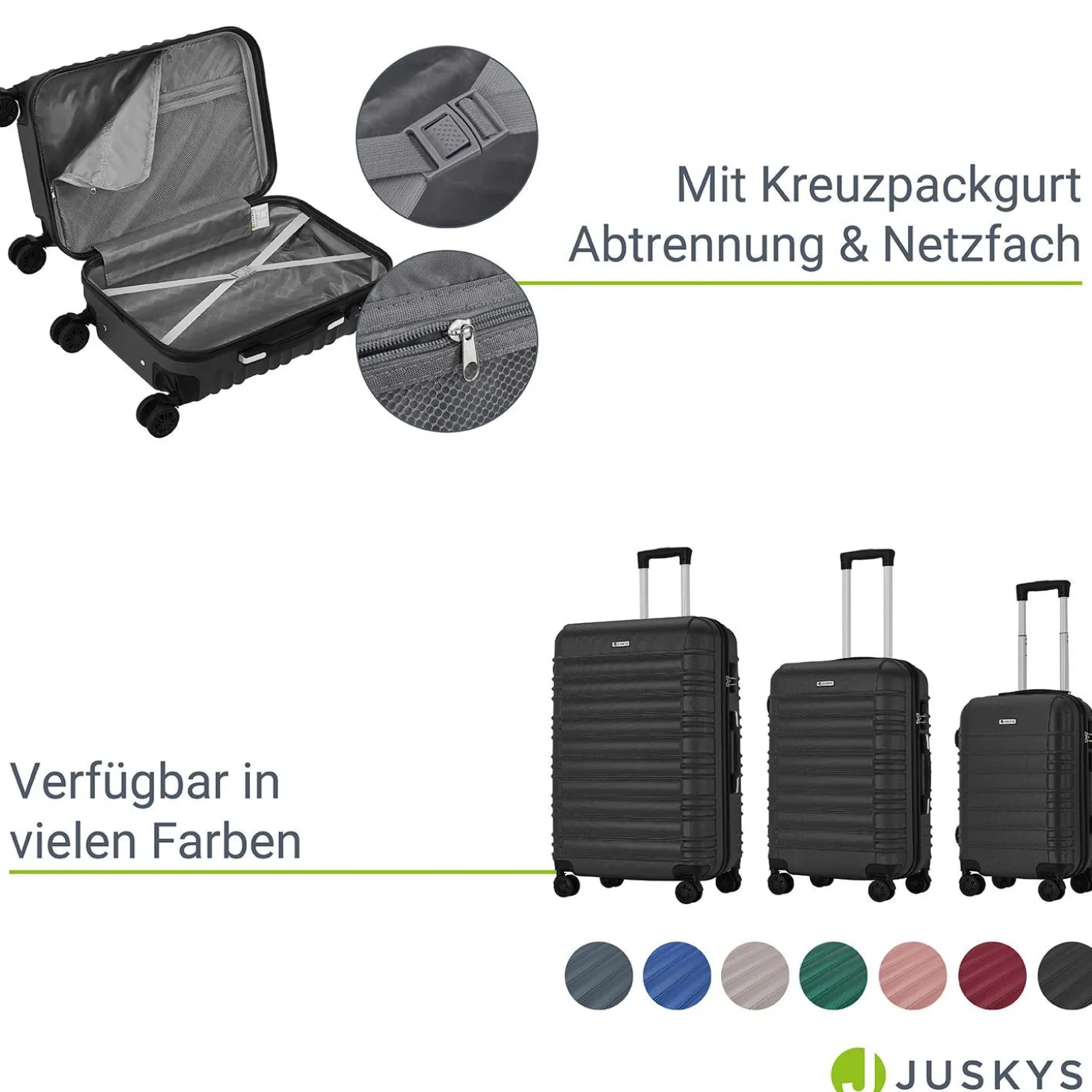 Hartschalen Kofferset Rom
