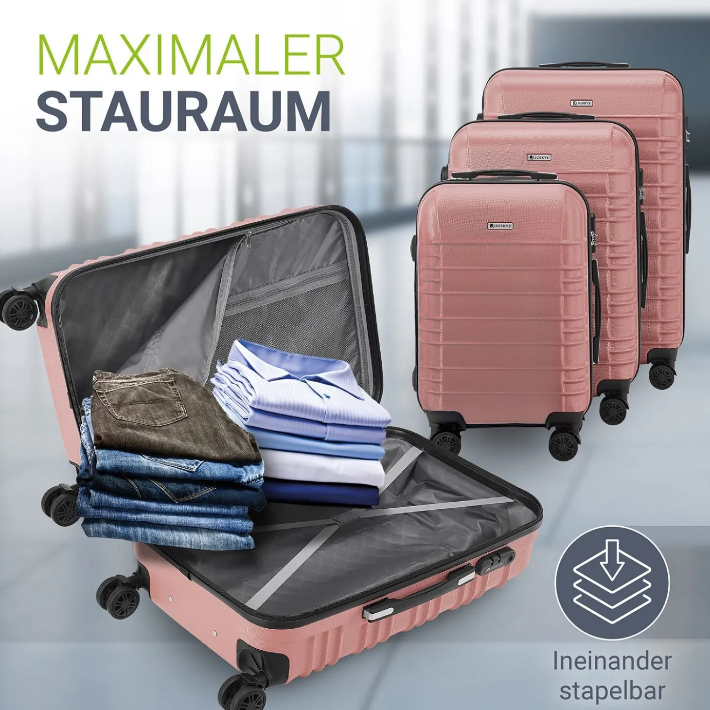 Hartschalen Kofferset Rom