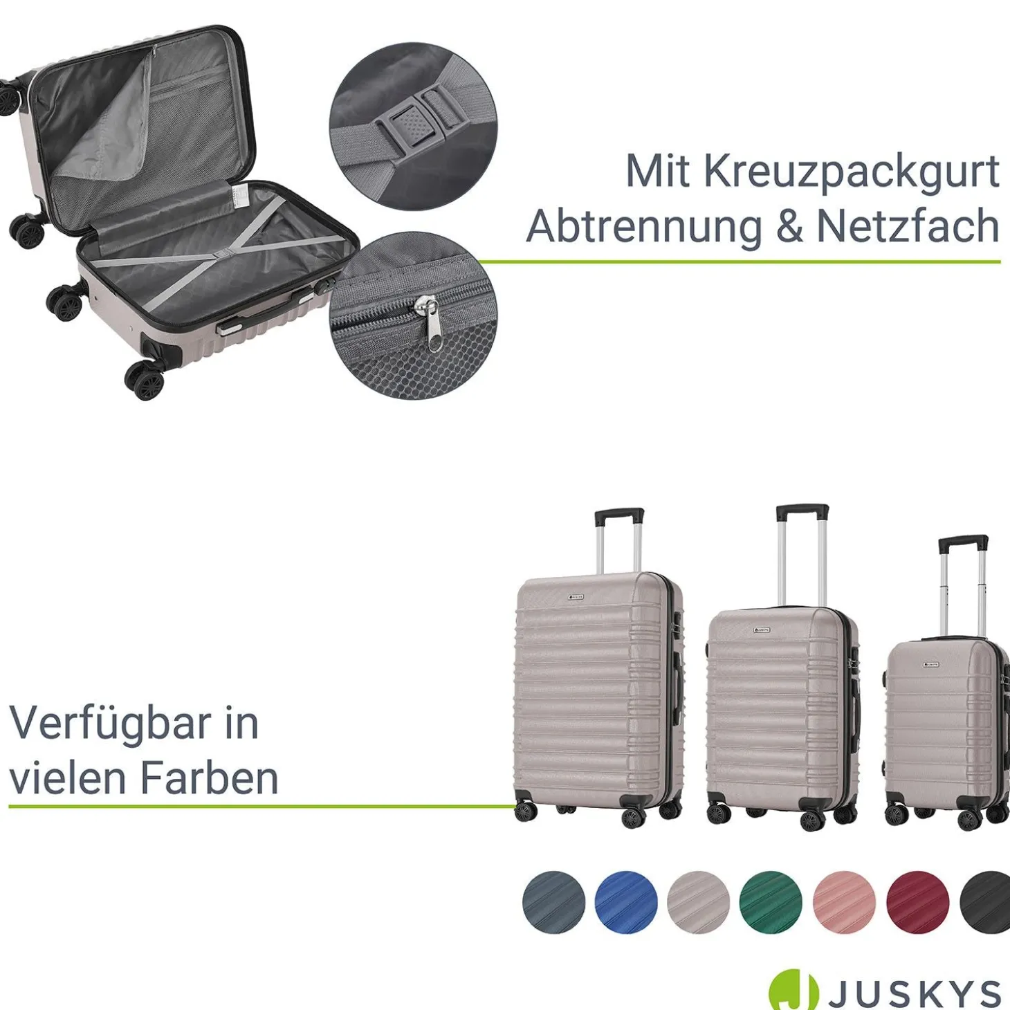 Hartschalen Kofferset Rom