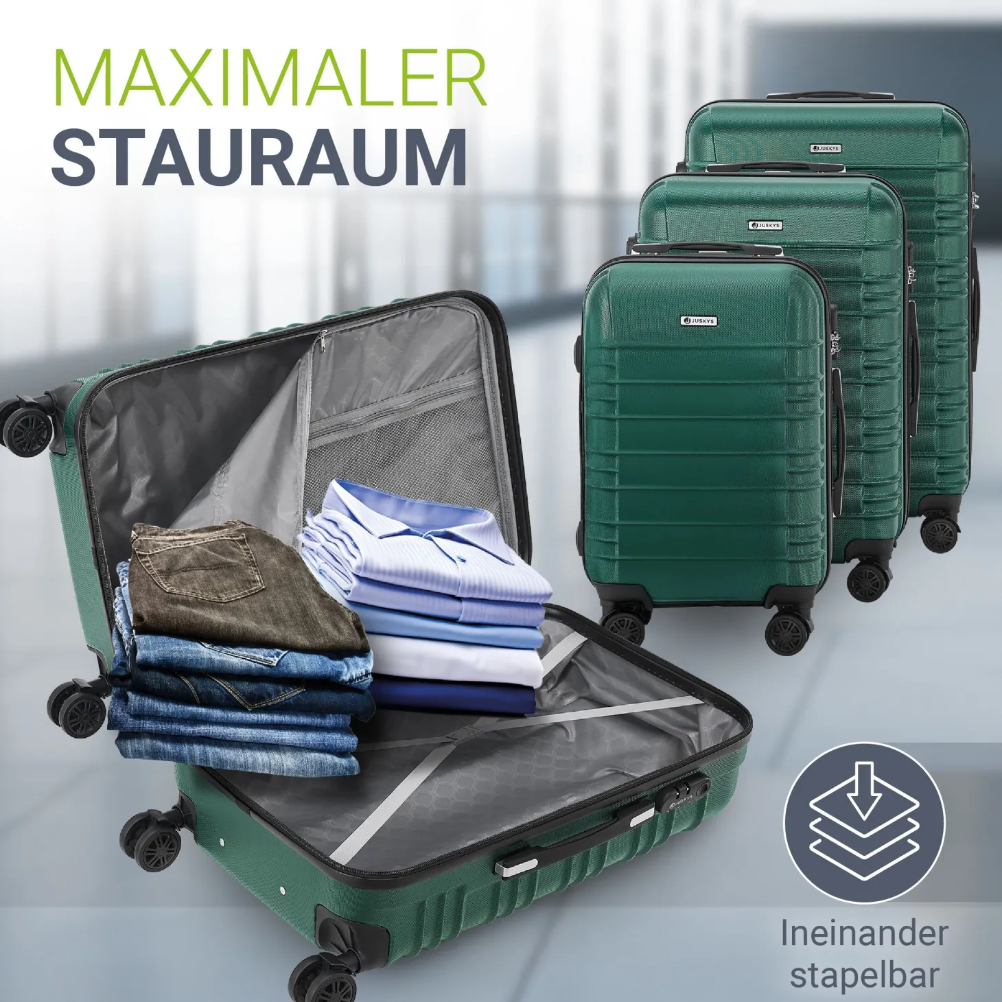 Hartschalen Kofferset Rom
