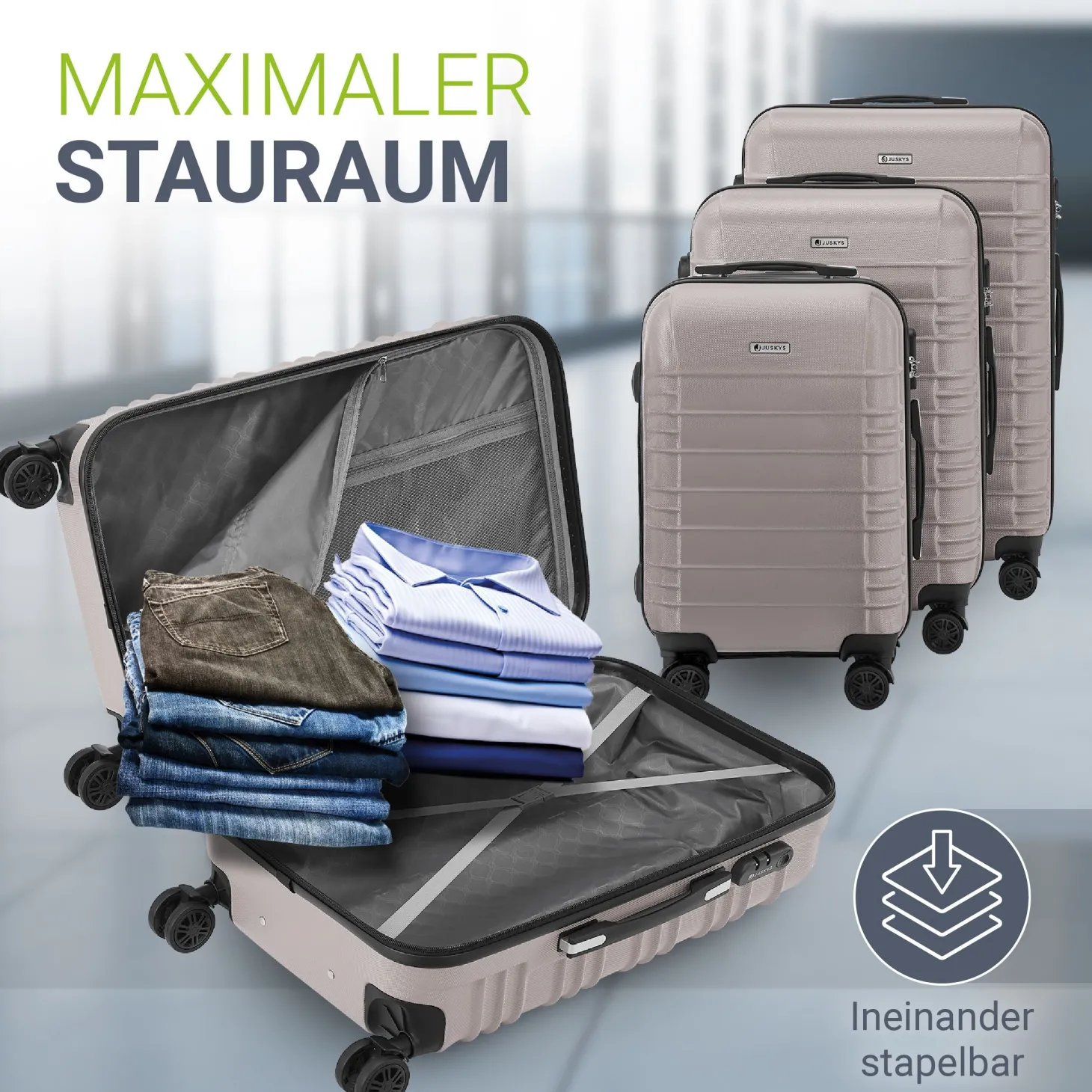 Hartschalen Kofferset Rom