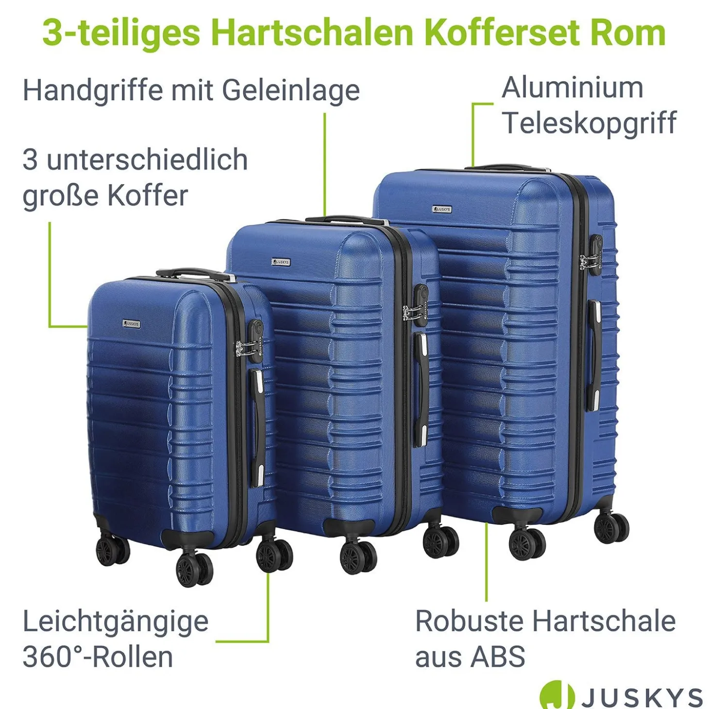 Hartschalen Kofferset Rom