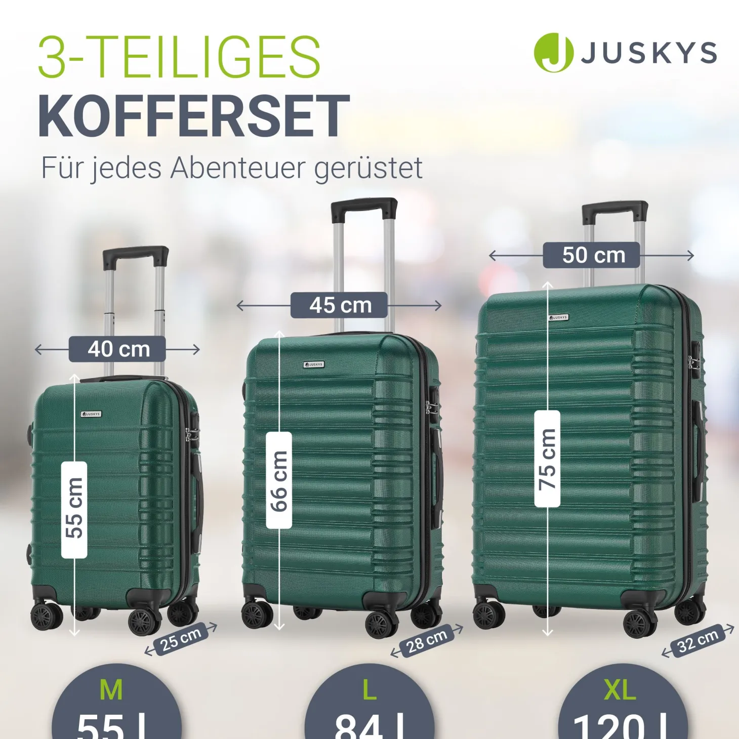 Hartschalen Kofferset Rom