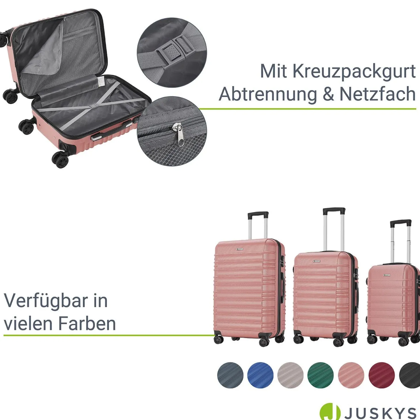 Hartschalen Kofferset Rom