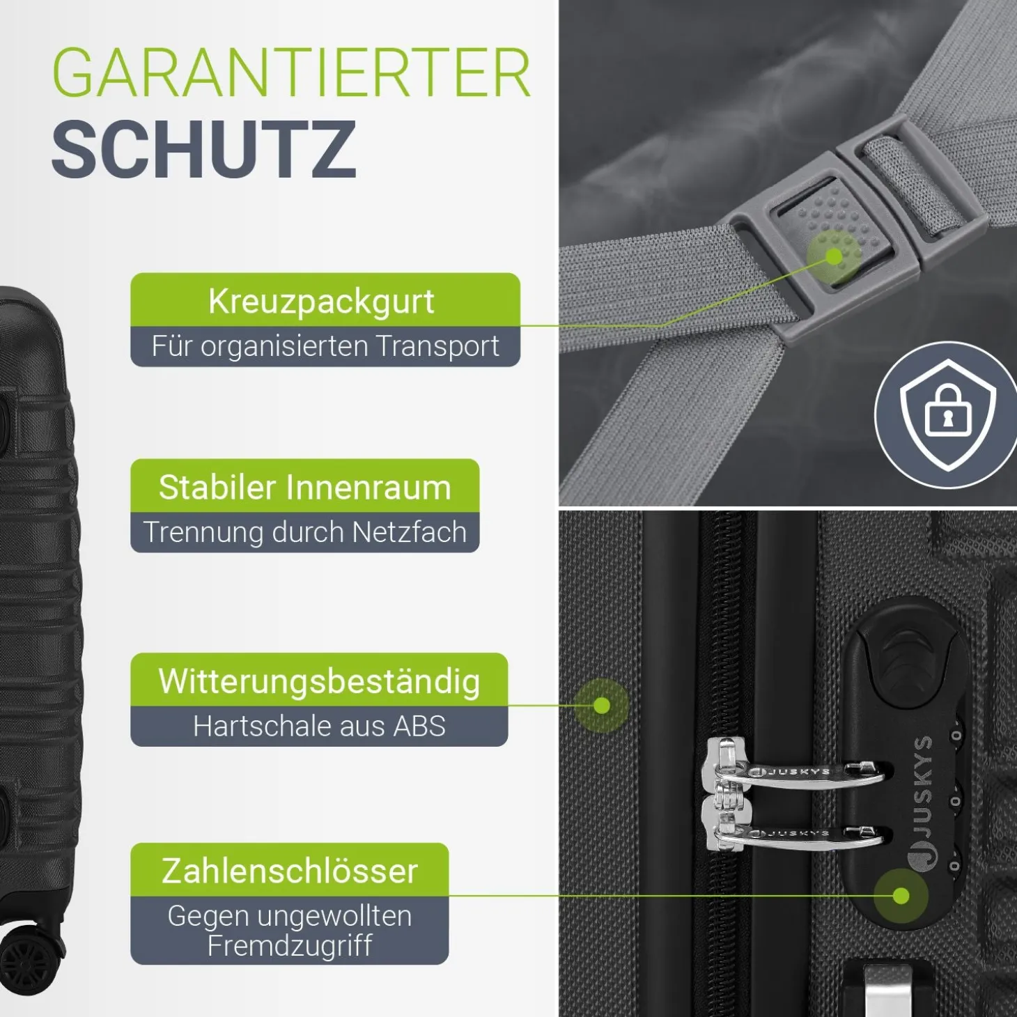 Hartschalen Kofferset Rom