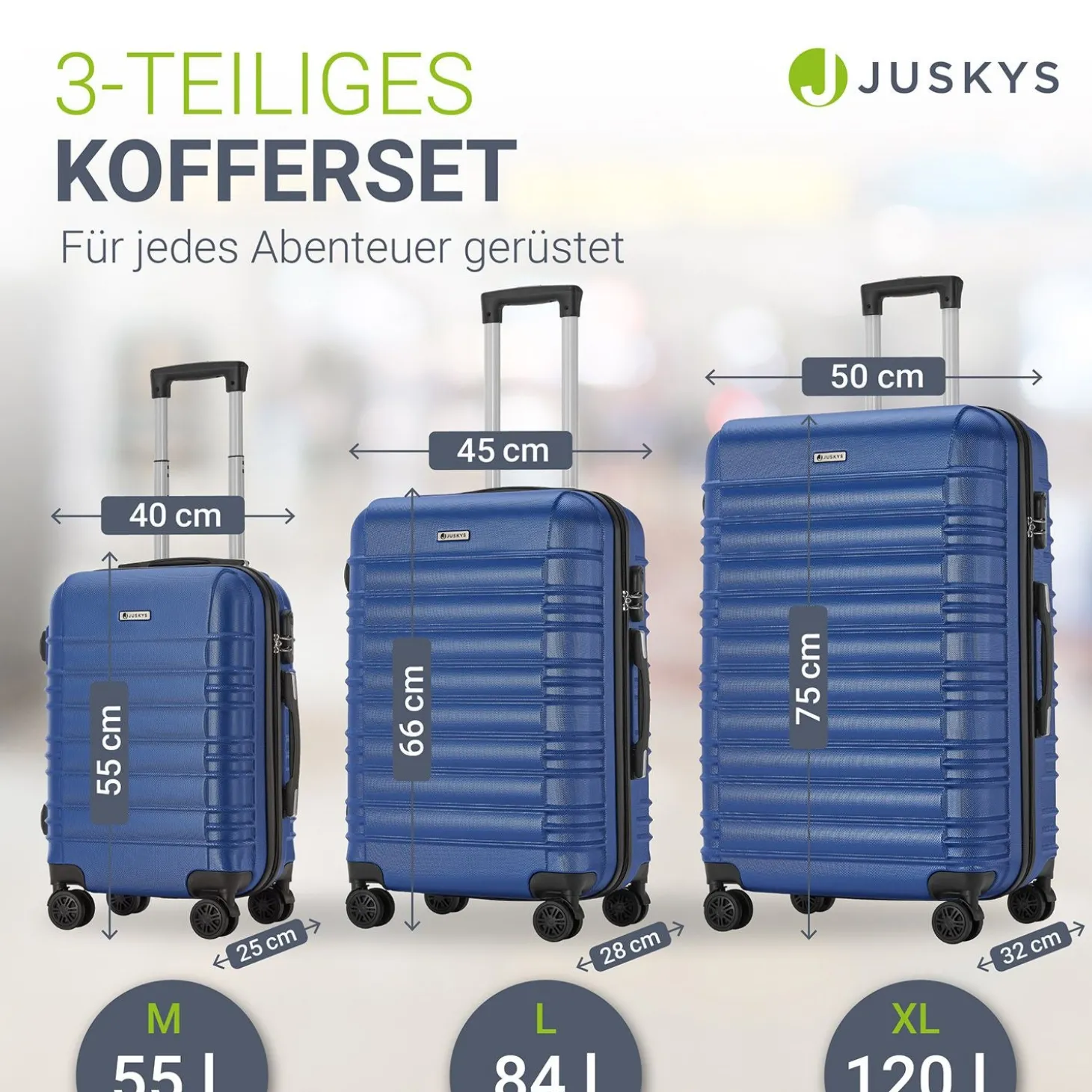 Hartschalen Kofferset Rom