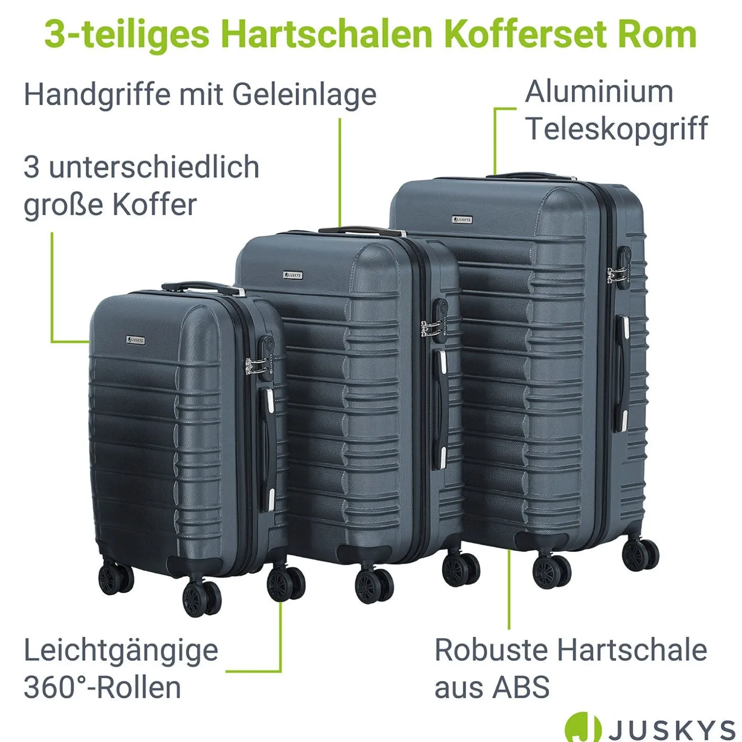 Hartschalen Kofferset Rom