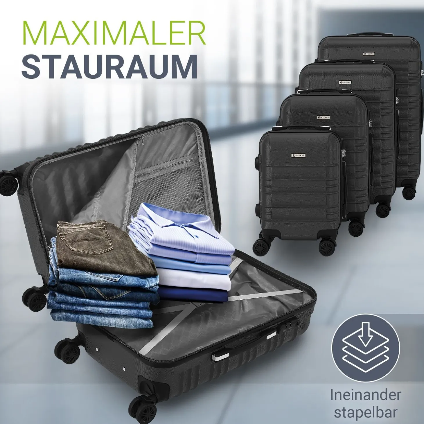 Hartschalen Kofferset Rom