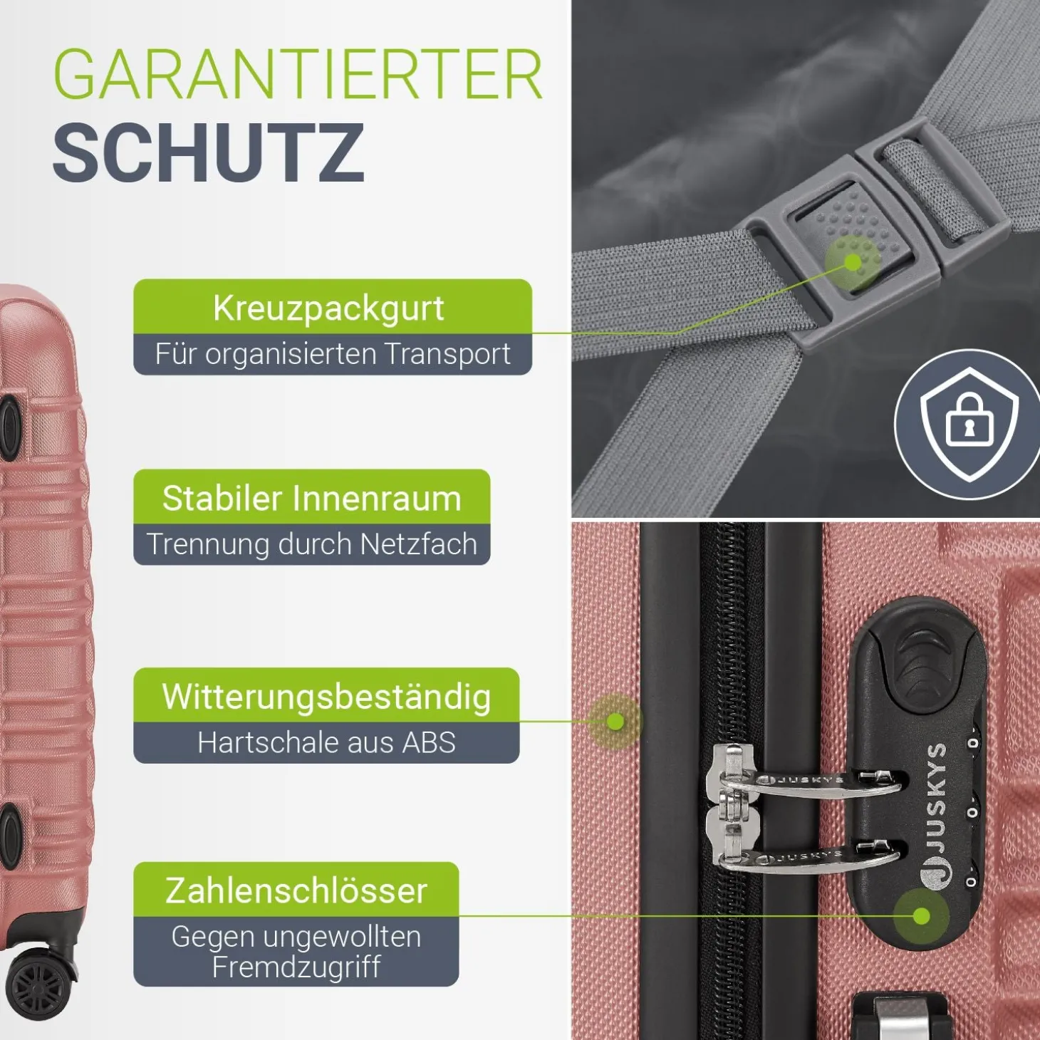 Hartschalen Kofferset Rom