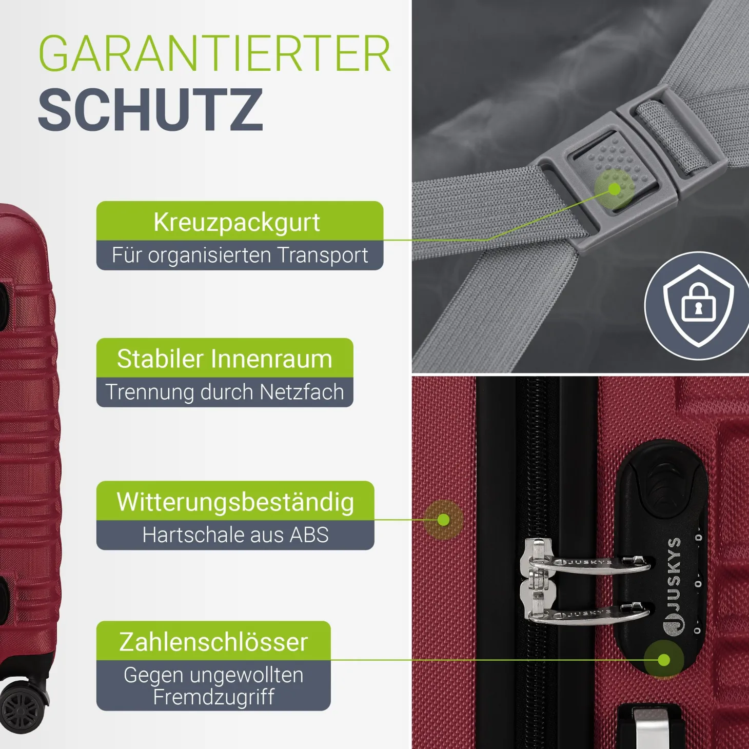 Hartschalen Kofferset Rom