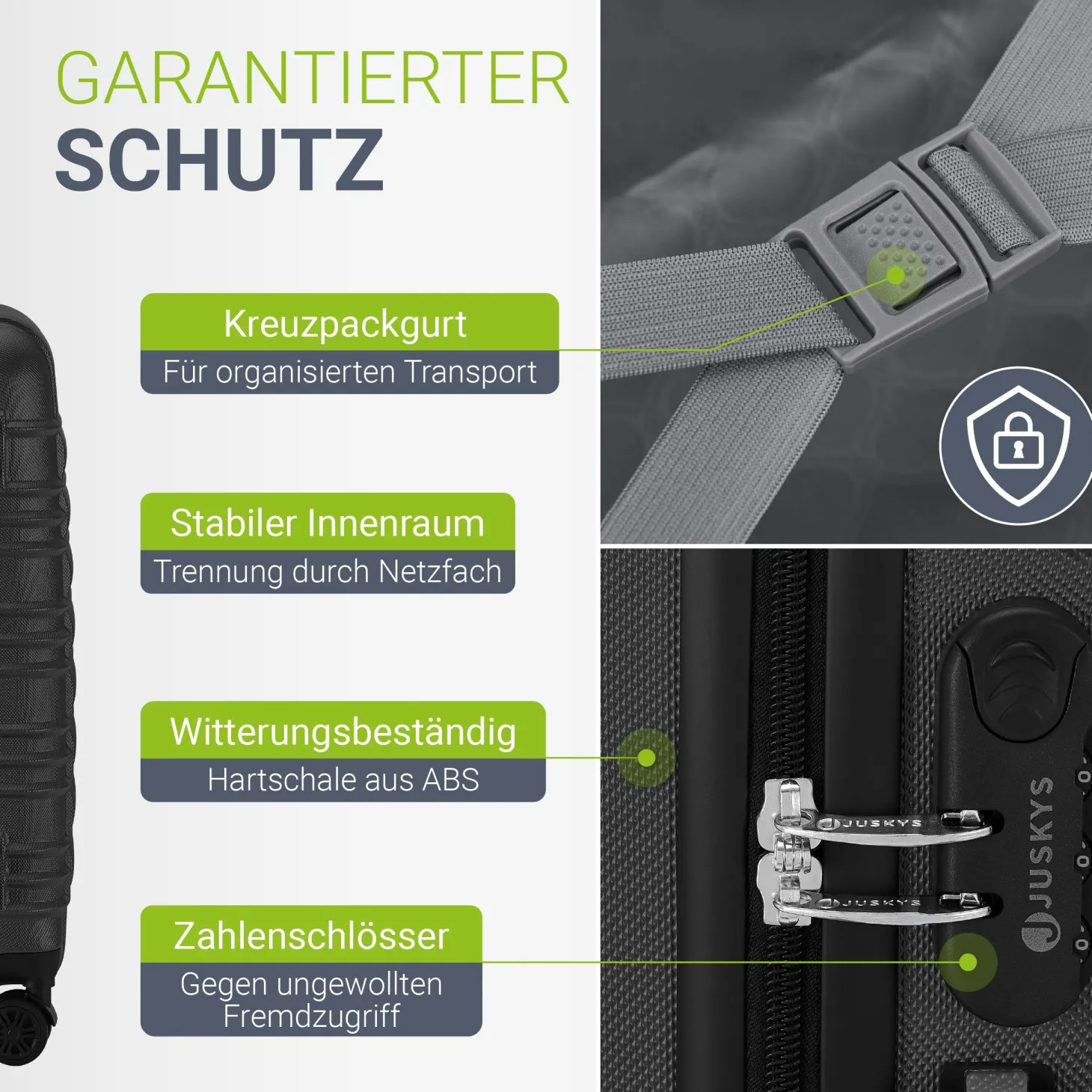 Hartschalen Kofferset Rom