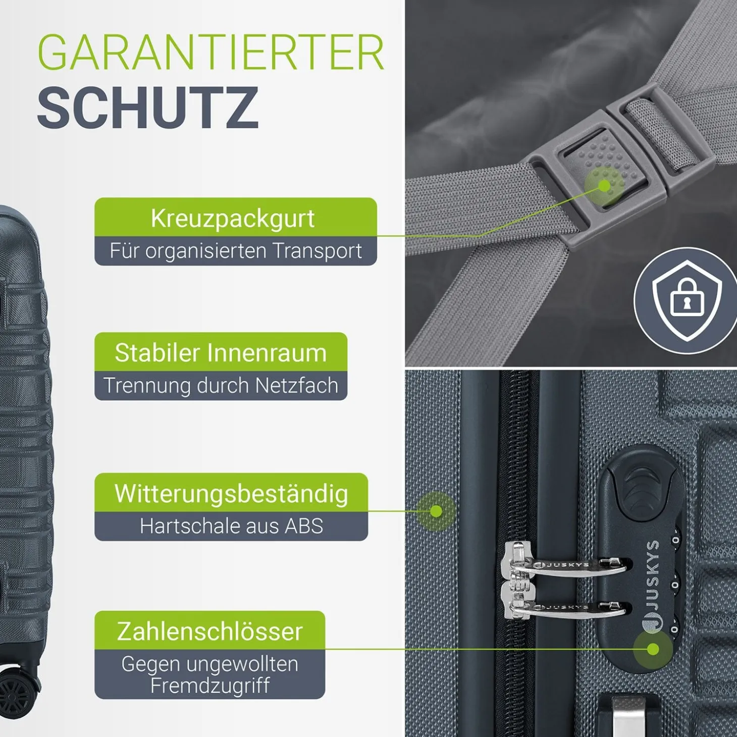 Hartschalen Kofferset Rom