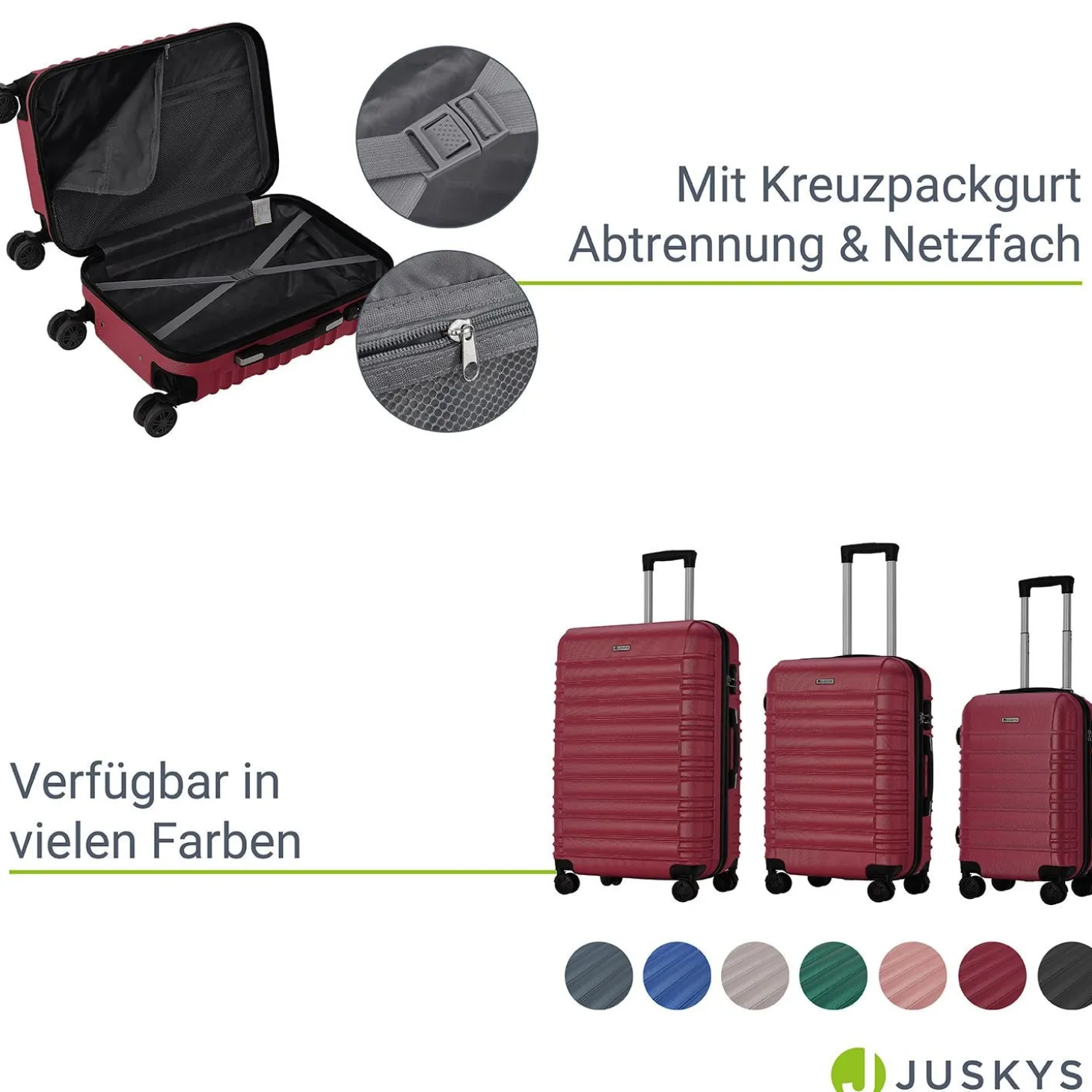 Hartschalen Kofferset Rom