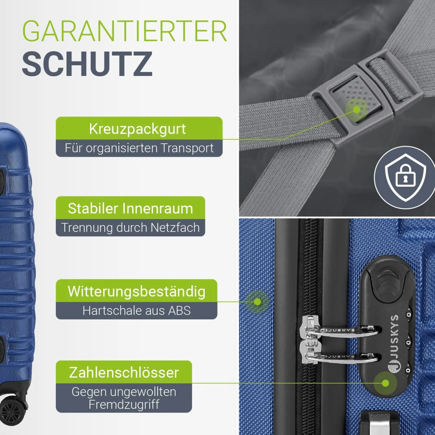 Hartschalen Kofferset Rom