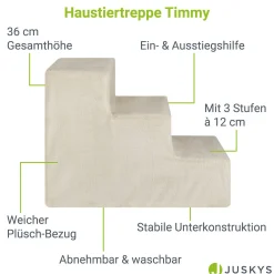 Haustiertreppe Timmy mit 3 Stufen