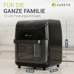 Heißluftfritteuse 12L mit 10 Programmen