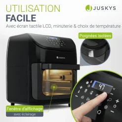 Heißluftfritteuse 12L mit 10 Programmen