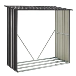 Holzunterstand Metall Enno