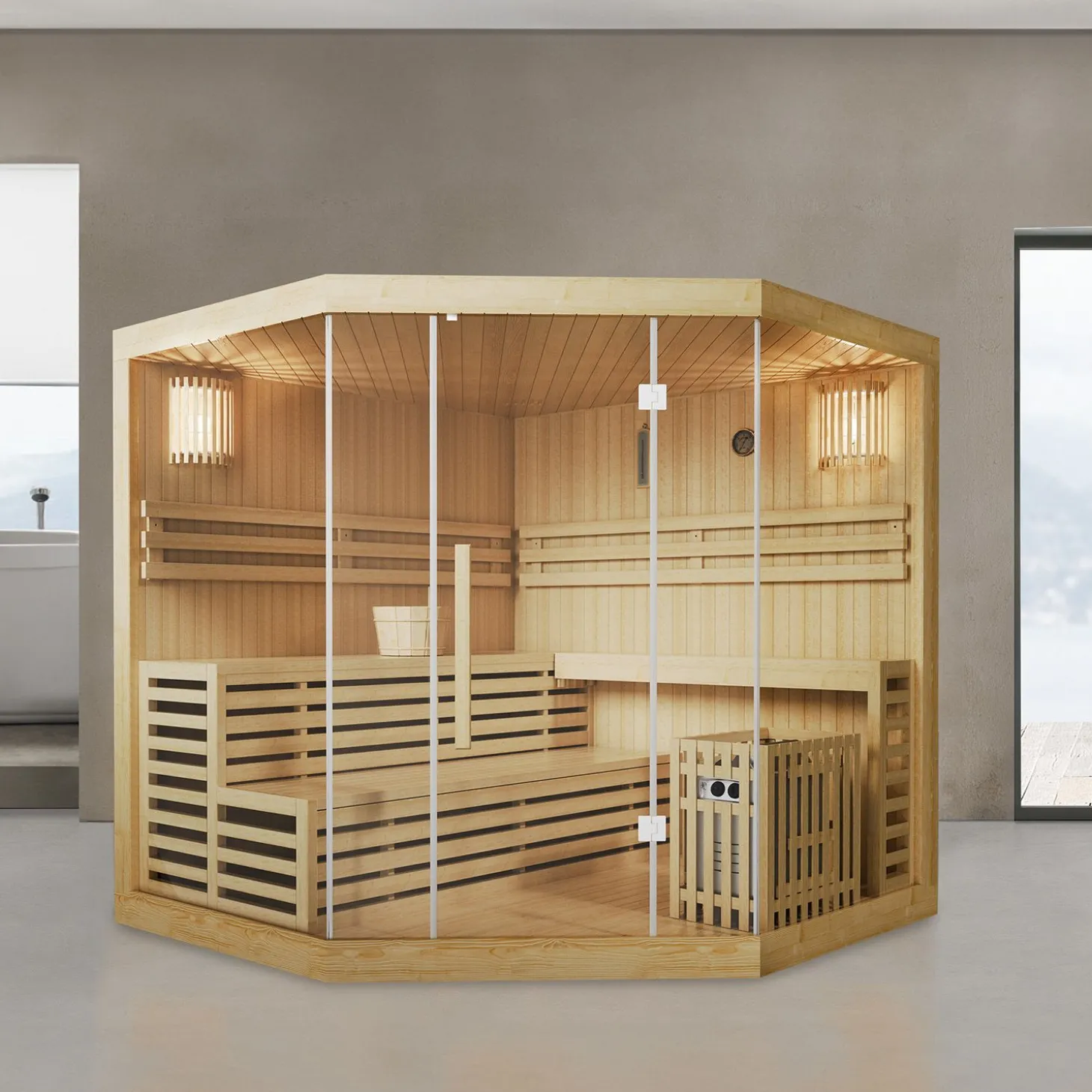 Indoor Sauna Espoo 200 Premium