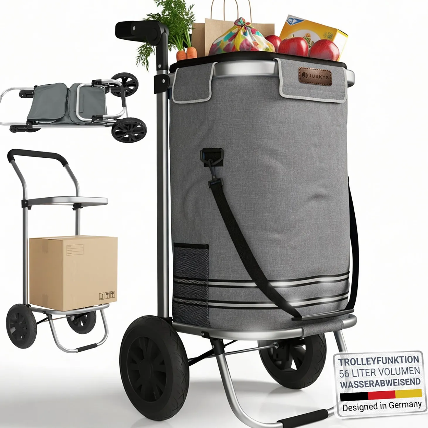 3in1 Einkaufstrolley - 56 L Kapazität