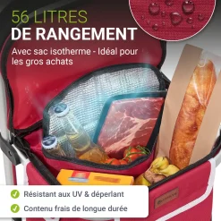 3in1 Einkaufstrolley - 56 L Kapazität