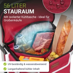 3in1 Einkaufstrolley - 56 L Kapazität