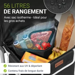 3in1 Einkaufstrolley - 56 L Kapazität