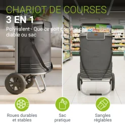3in1 Einkaufstrolley - 56 L Kapazität